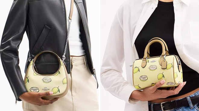 Coach Outlet Carmen Mini Crossbody Bag With Lemon Print Coach Outlet Carmen Mini Crossbody Bag With Lemon Print
