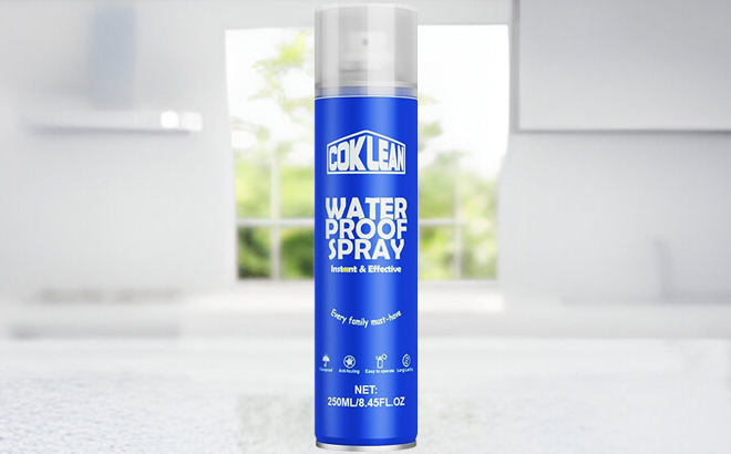 Coklean Waterproof Shoe Spray on a Table