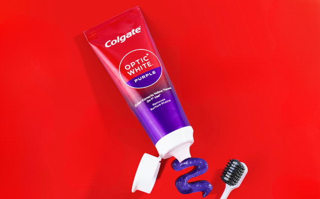 Colgate Optic White Purple Mint Toothpaste Colgate Optic White Purple Mint Toothpaste