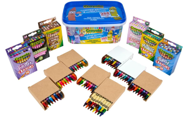 Crayola Crayon Tub Limited Edition Colors