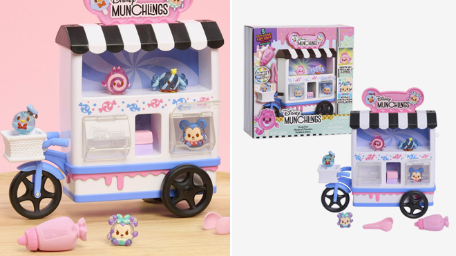 Disney Munchlings Candy Cart Playset