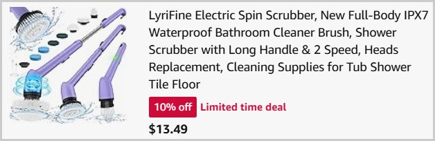 Electric Spin Scrubber at Checkout