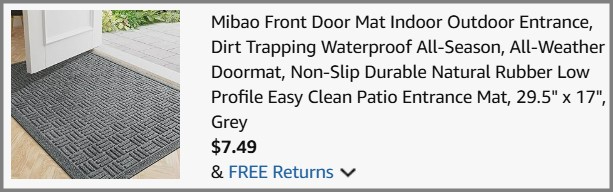 Front Door Mat Checkout Front Door Mat Checkout