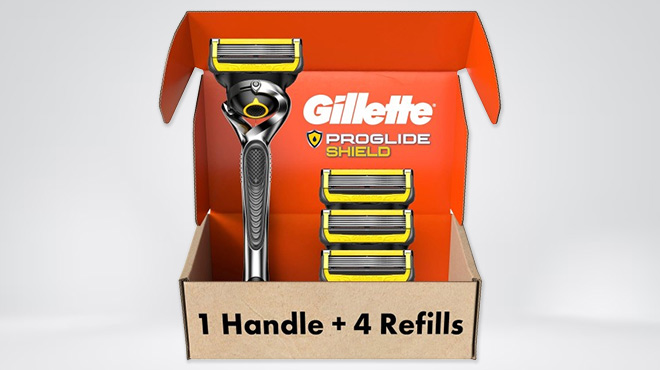 Gillette ProGlide Shield Razor with 4 Blade Refills