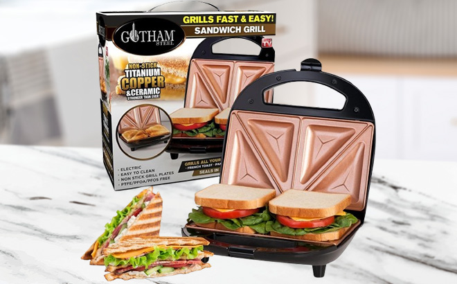 Gotham 2 in 1 Sandwich Maker Grill in Kitchen Gotham 2 in 1 Sandwich Maker Grill in Kitchen