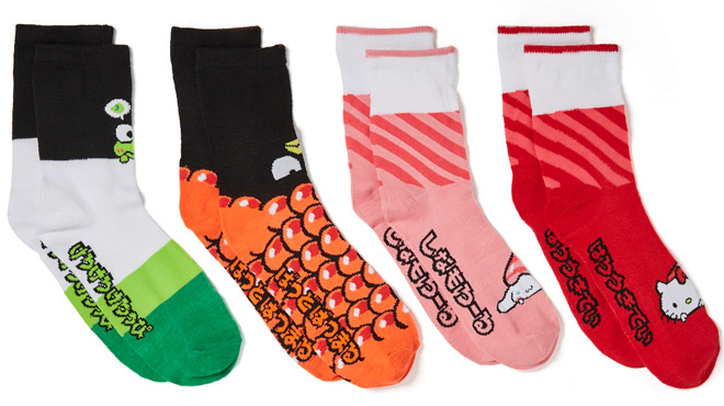 Hello Kitty Womens Crew Socks