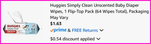 Huggies Unscented Baby Wipes Checkout Screen Huggies Unscented Baby Wipes Checkout Screen