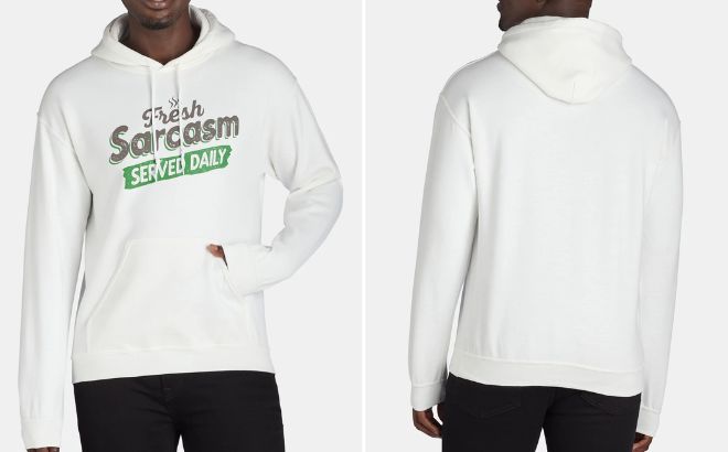 Humor Mens Fresh Sarcasm Served Graphic Print Hoodie Humor Mens Fresh Sarcasm Served Graphic Print Hoodie