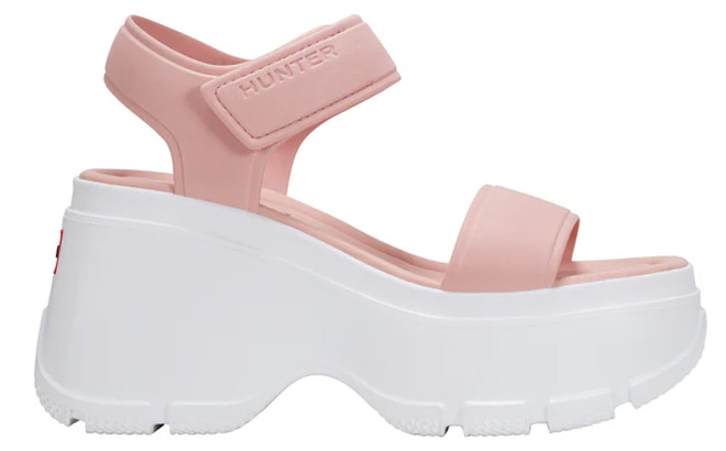 Hunter Womens Abel Casual Platform Wedge Sandals