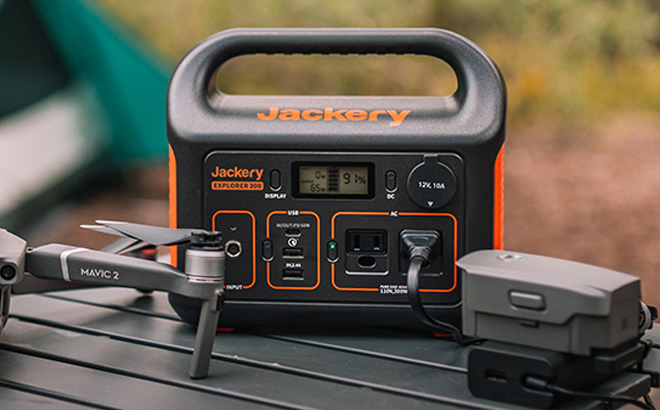 Jackery Portable Power Station Explorer on the Table