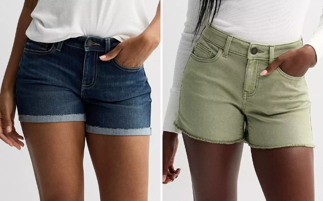 Juniors SO Low Rise Midi Shorts