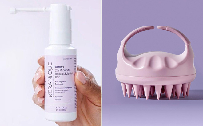 Keranique Hair Regrowth Treatment and Scalp Massager