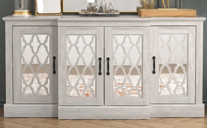 Laurel Foundry Modern Farmhouse Dusty Gray Oak Chessani Sideboard