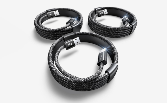 Lisen USB C 6 6 Feet Charger Cable 3 Pack