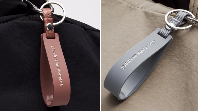 Lululemon Silicone Keychain