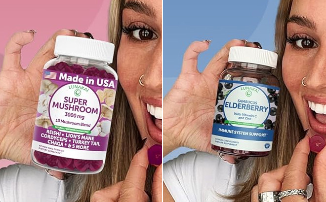 Lunakai Super Mushroom Gummies 60 Count