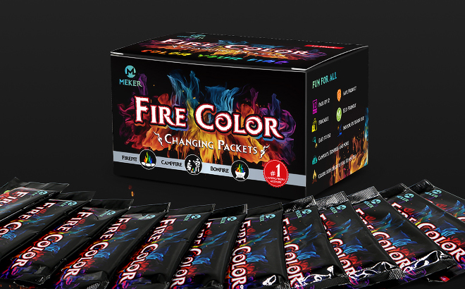 Meker Fire Color Changing Packets 12 Count Box