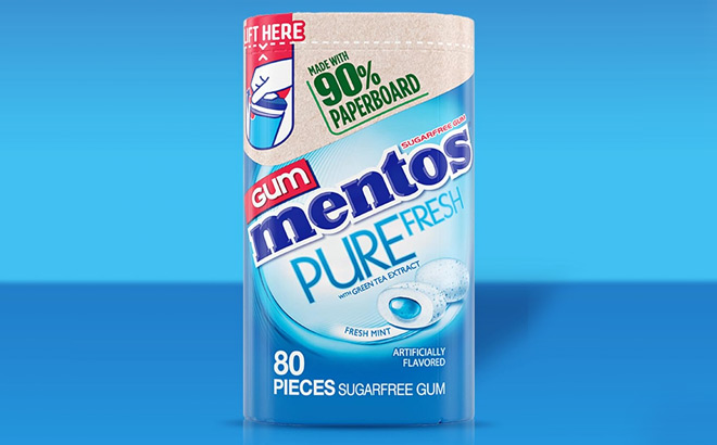Mentos 80 Count Pure Fresh Sugar Free Chewing Gum