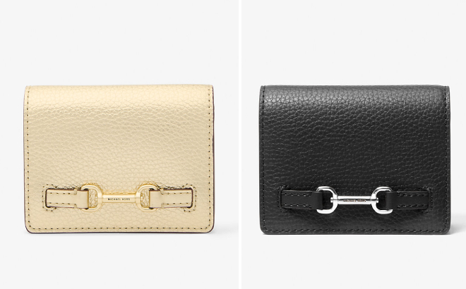 Michael Kors Carson Small Metallic Pebbled Leather Wallet Michael Kors Carson Small Metallic Pebbled Leather Wallet