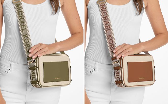 Michael Kors Maeve Large Canvas Crossbody Bag Michael Kors Maeve Large Canvas Crossbody Bag