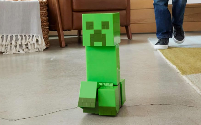 Minecraft Exploding RC Creeper Toy on a Floor