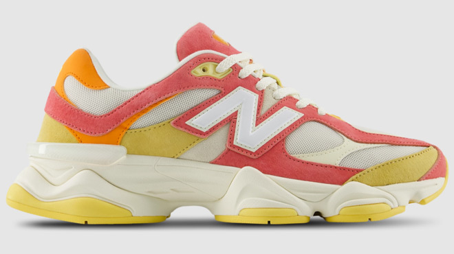 New Balance 9060 Womens Shoes on a Grey Background New Balance 9060 Womens Shoes on a Grey Background