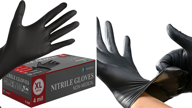 Nitrile Disposable Gloves 50 Pack