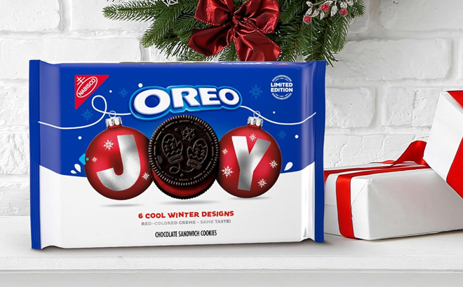 OREO Joy Red Colored Creme Chocolate Sandwich Cookies