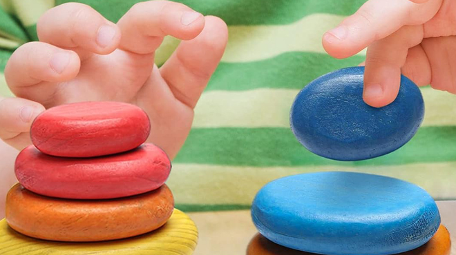 Oessuf Stacking Rocks 16 Piece Toy Set Oessuf Stacking Rocks 16 Piece Toy Set