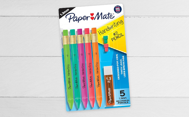 Paper Mate Handwriting Triangular Mechanical Pencil Set 8 Count