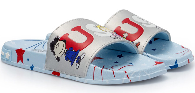 Peanuts Americana Family Slide Sandals