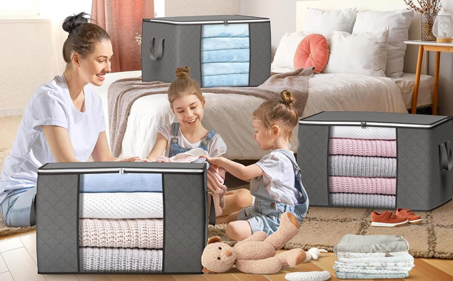 People Using Budding Joy Clothes Storage Bins People Using Budding Joy Clothes Storage Bins