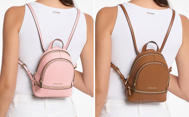 People Wearing Michael Kors Rhea Extra Small Backpacks