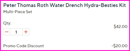 Peter Thomas Roth Water Drench Travel Kit Checkout Screen