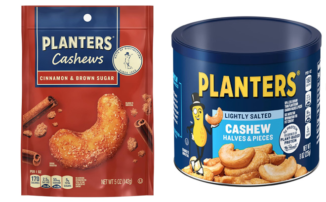 Planters Cashews Cinnamon Brown Sugar 5 Ounce Planters Cashews Cinnamon Brown Sugar 5 Ounce