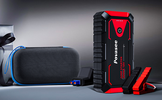Povasee Car Battery Jump Starter Set Povasee Car Battery Jump Starter Set