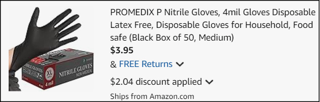Promedix P Nitrile Disposable Gloves 50 Pack Checkout