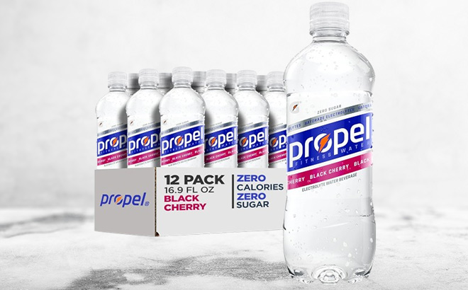 Propel Electrolyte Enhanced Water 12 Pack in Black Cherry Flavor Propel Electrolyte Enhanced Water 12 Pack in Black Cherry Flavor