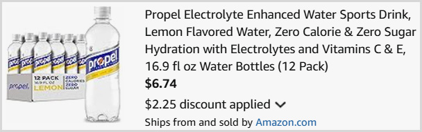 Propel Electrolyte Water at Checkout Propel Electrolyte Water at Checkout
