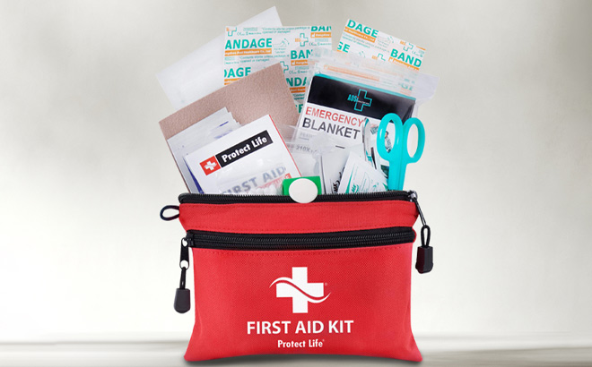 Protect Life Survival First Aid Kit on the Table Protect Life Survival First Aid Kit on the Table