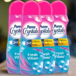 Purex Crystals in Wash Fragrance and Scent Booster Fresh Vibes 21 Ounce 4 Pack