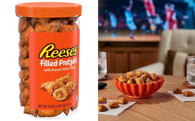 Reeses Filled Pretzels Jar Reeses Filled Pretzels Jar