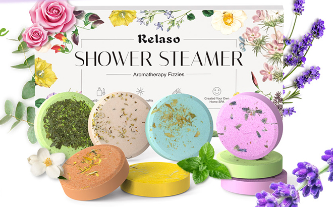 Relaso 8 Count Shower Steamers Set Relaso 8 Count Shower Steamers Set