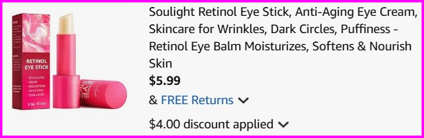 Retinol Eye Stick Checkout Retinol Eye Stick Checkout