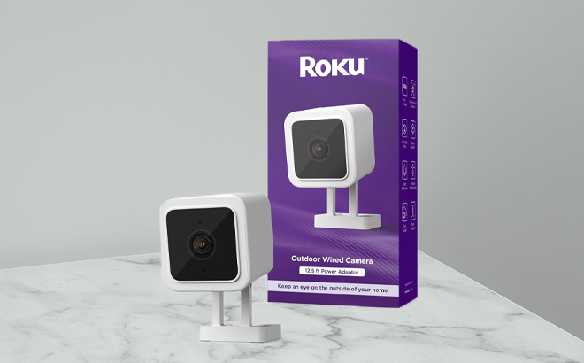 Roku Outdoor Camera for Home Security IP65 Weather Resistant Wired Security Camera Roku Outdoor Camera for Home Security IP65 Weather Resistant Wired Security Camera