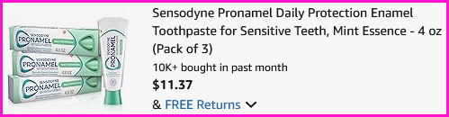 Sensodyne Toothpaste Checkout Screen Sensodyne Toothpaste Checkout Screen