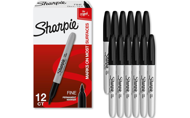 Sharpie Permanent Markers 12 Count