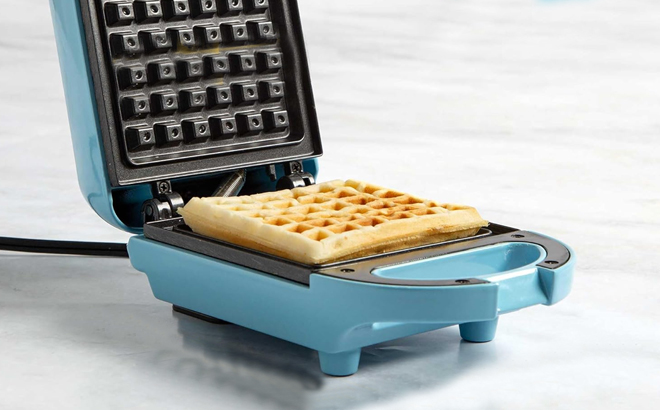 Tasty Mini Nonstick Waffle Maker in Blue Tasty Mini Nonstick Waffle Maker in Blue
