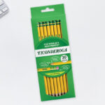 Ticonderoga Wood Cased Pencils 30 Count Box on the Table