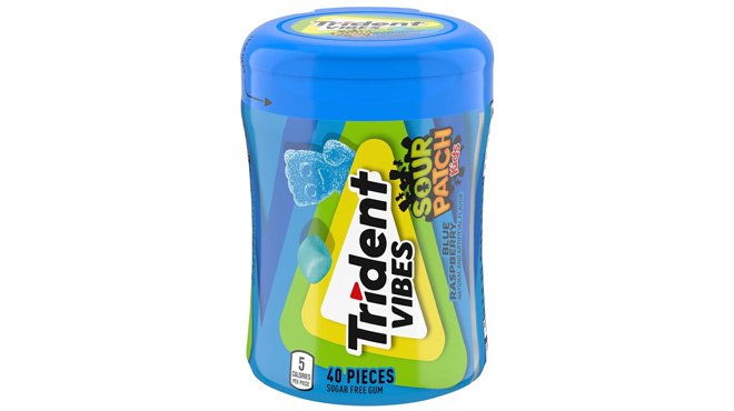 Trident Vibes Sour Patch 40 Piece Kids Chewing Gum
